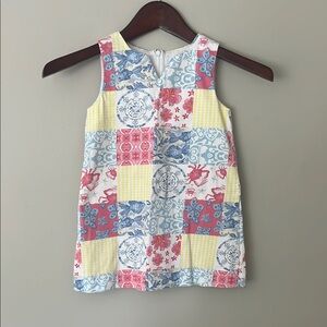 Colorful Patchwork Sleeveless Dress